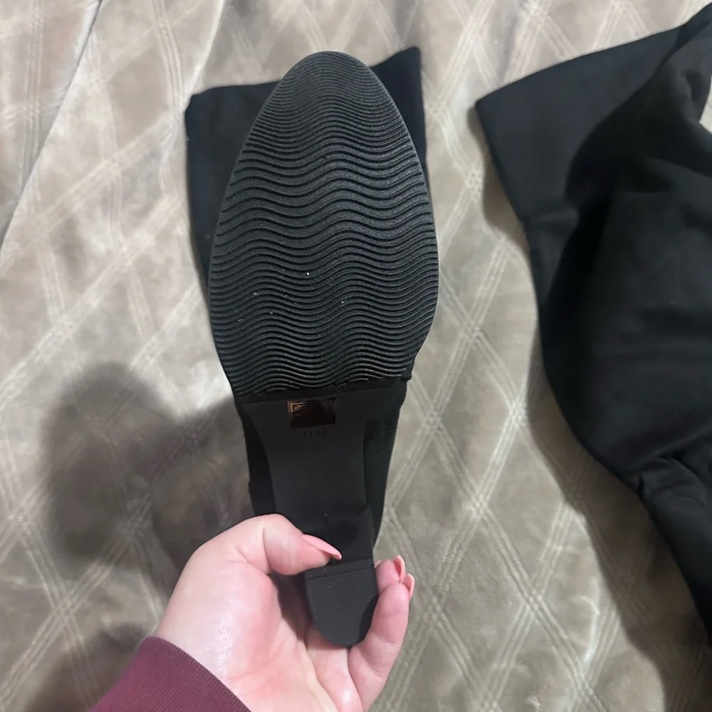 Elegant Black Knee-High‎ Women's Boots